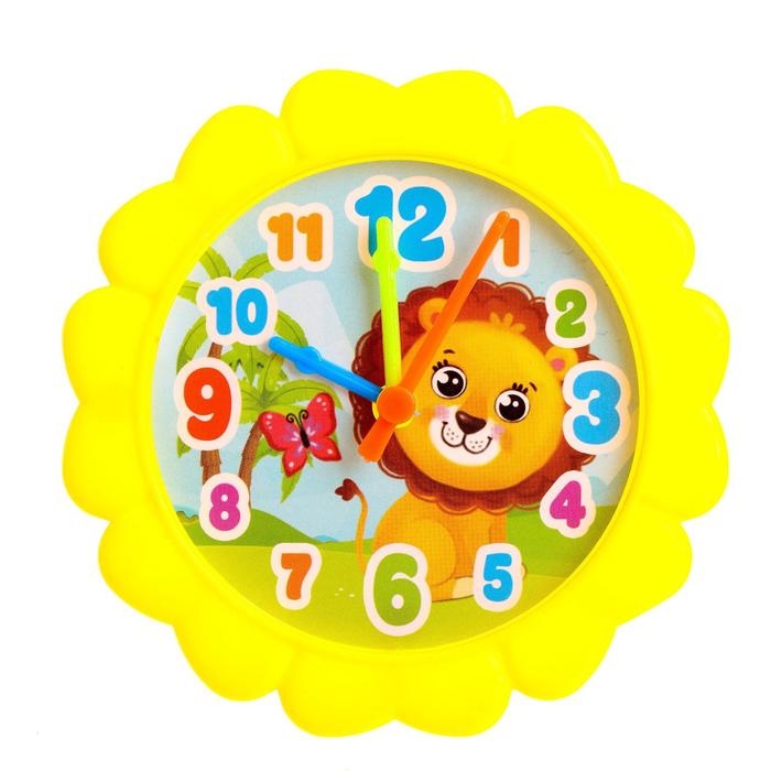 Часики игровые «Животные», учим время, считаем, МИКС