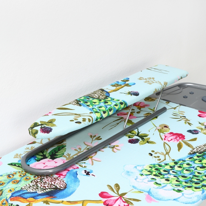 Доска гладильная «Nika», 122×40 см, высота до 90 см, европодставка, рисунок МИКС