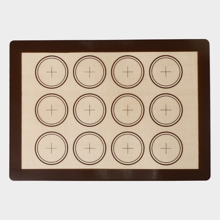 Армированный коврик для выпечки «Макарон.Плюс», силикон, 42×29,5 см, цвет МИКС Армированный коврик для выпечки «Макарон.Плюс», силикон, 42×29,5 см, цвет МИКС