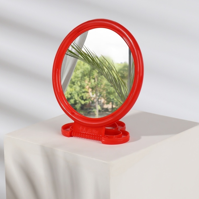 Зеркало настольное - подвесное «Круг», d зеркальной поверхности 9,5 см, цвет МИКС Зеркало настольное - подвесное «Круг», d зеркальной поверхности 9,5 см, цвет МИКС