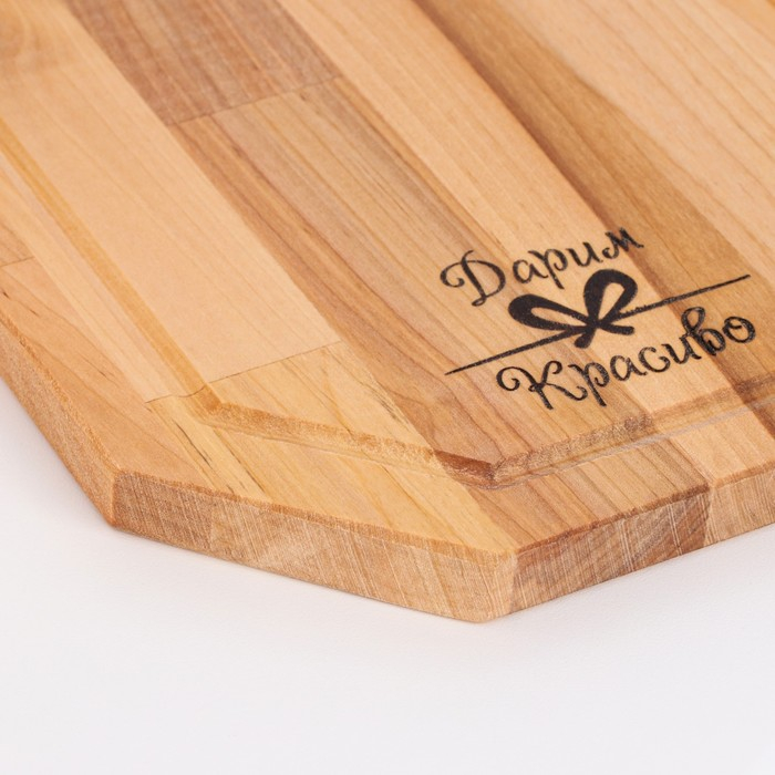 Доска разделочная «Гайка» большая (кровосток) 38х22х1,8 см