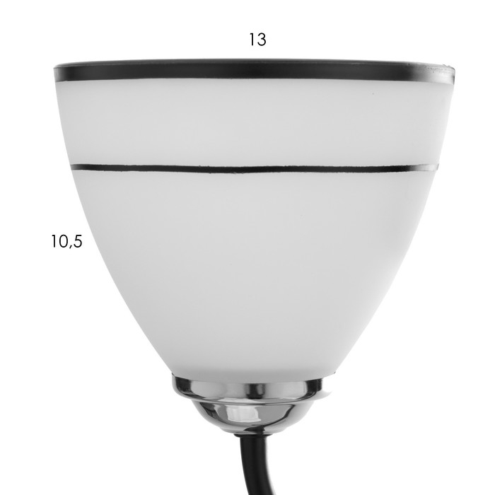 Бра 2026/1 E27 60Вт черный+хром 20х13,5х20 см