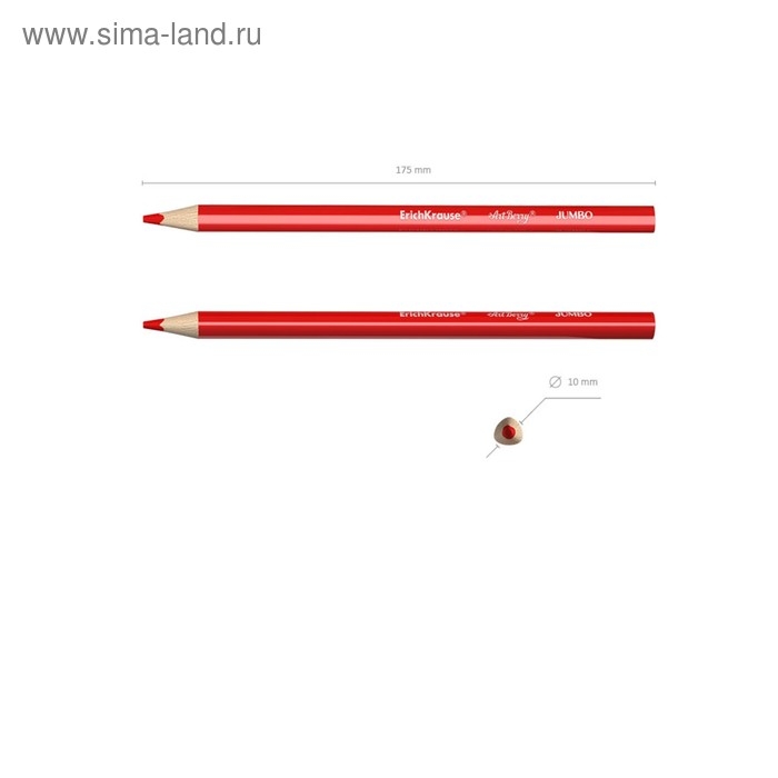 Карандаши 6 цветов ErichKrause ArtBerry премиум, утолщенные, дерево, шестигранные, 5.0 мм грифель, картонная упаковка, европодвес, ТОЧИЛКА В ПОДАРОК Карандаши 6 цветов ErichKrause ArtBerry премиум, утолщенные, дерево, шестигранные, 5.0 мм грифель, картонная упаковка, европодвес, ТОЧИЛКА В ПОДАРОК