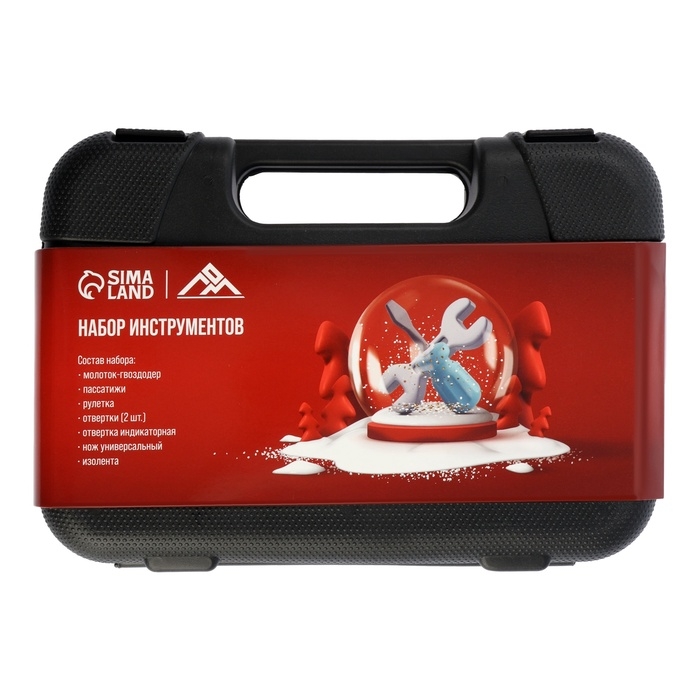 Набор инструментов в кейсе ЛОМ, в подарочной упаковке, 8 предметов Набор инструментов в кейсе ЛОМ, в подарочной упаковке, 8 предметов