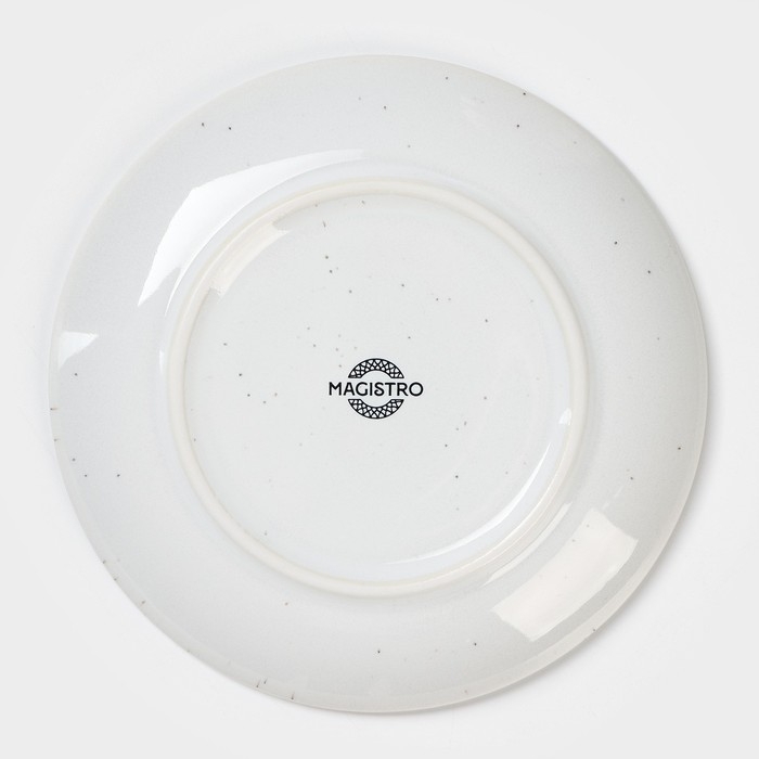 Чайная пара фарфоровая Magistro Urban, 2 предмета: чашка 200 мл, блюдце d=14,2 см, цвет белый в крапинку Чайная пара фарфоровая Magistro Urban, 2 предмета: чашка 200 мл, блюдце d=14,2 см, цвет белый в крапинку