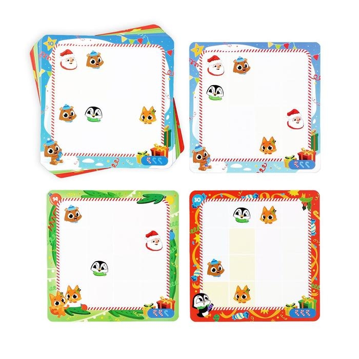 Новогодняя настольная игра-головоломка «Новый год: Logic. Вечеринка», 15 карт, 3+ Новогодняя настольная игра-головоломка «Новый год: Logic. Вечеринка», 15 карт, 3+