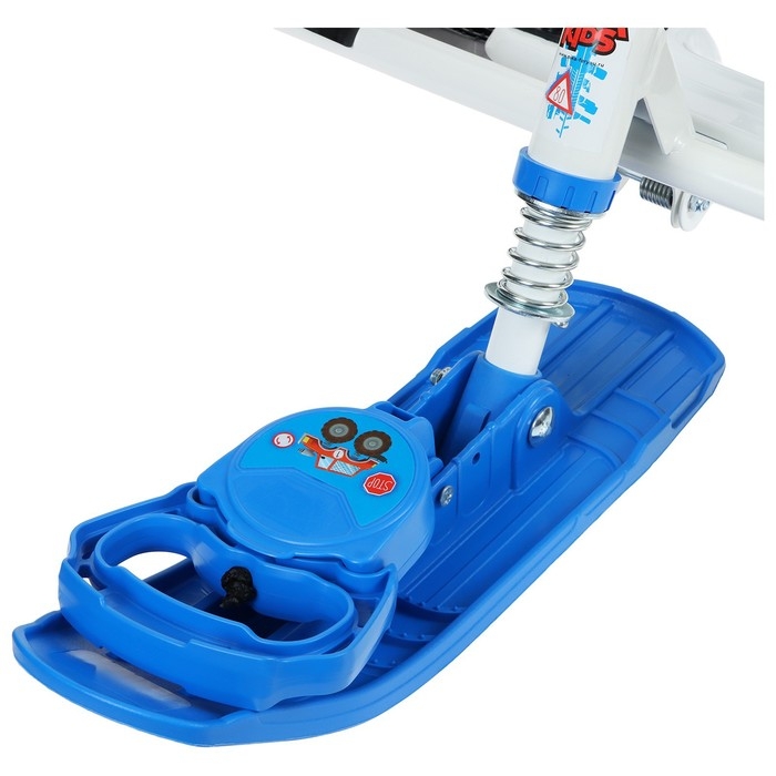 Снегокат «Тимка спорт 4-1», ТС4-1/БГ, со спинкой и ремнём безопасности, цвет белый/голубой Снегокат «Тимка спорт 4-1», ТС4-1/БГ, со спинкой и ремнём безопасности, цвет белый/голубой