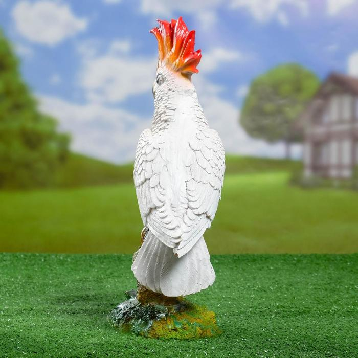 Садовая фигура Садовая фигура "Попугай "Какаду" 40х14х26см