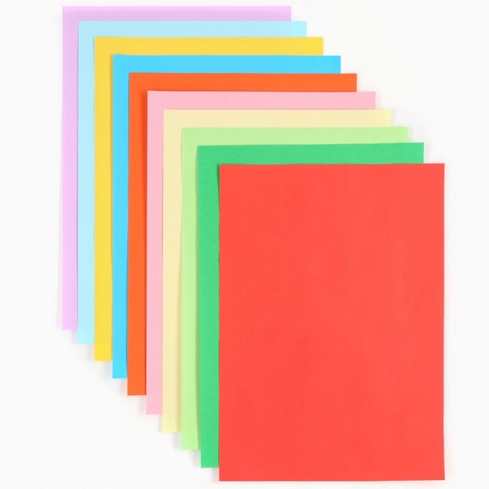 Цветная бумага тонир, А4, 40 листа, 25 цветов (обычная, неон, самоклеящаяся) 80 г/м Цветная бумага тонир, А4, 40 листа, 25 цветов (обычная, неон, самоклеящаяся) 80 г/м