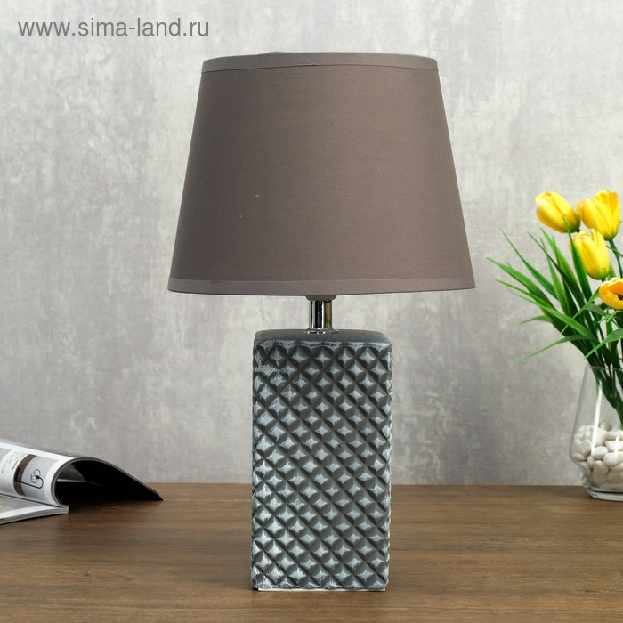 Лампа настольная 32165/1 E14 40Вт серый 20х20х34 см RISALUX