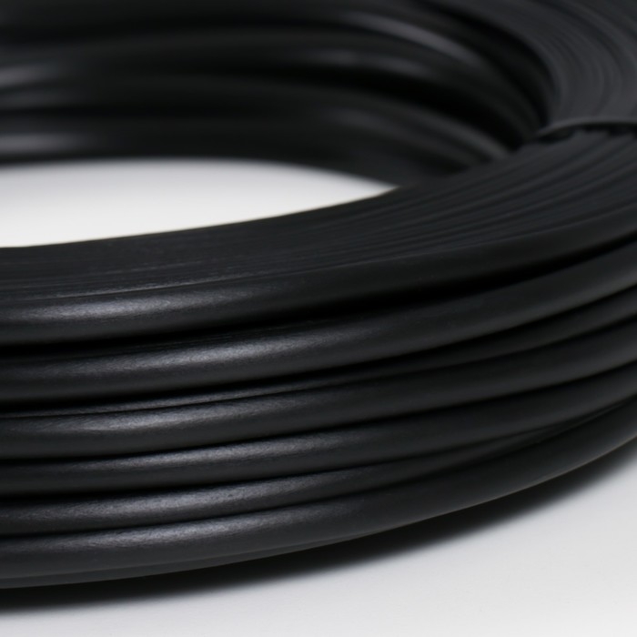 Ротанг искусственный гладкий 7 мм 100 м полутрубка (черный) Ротанг искусственный гладкий 7 мм 100 м полутрубка (черный)