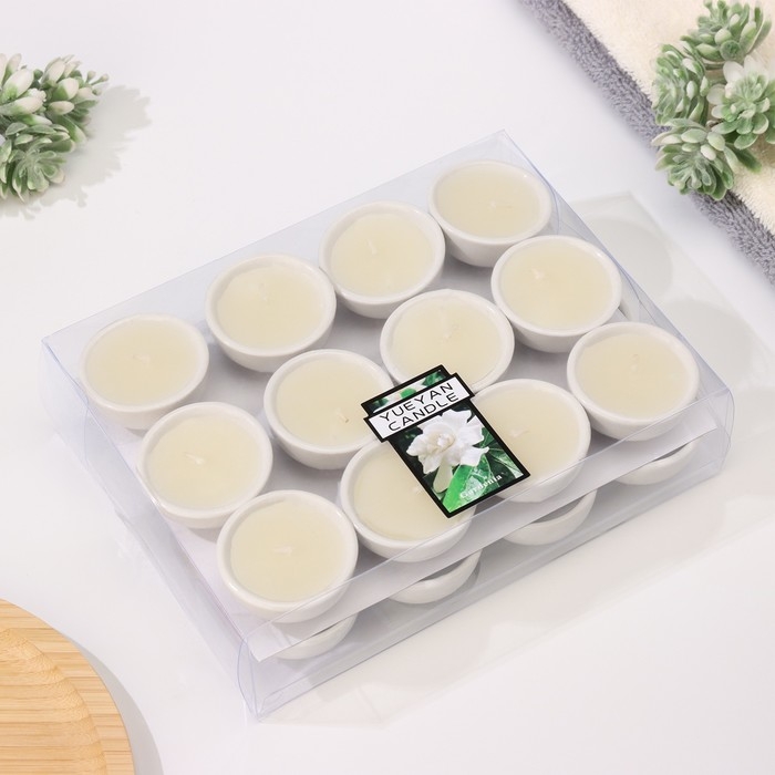 Набор свечей ароматических Набор свечей ароматических "Гардения жасминовидная", 24 шт, 5х2,8 см