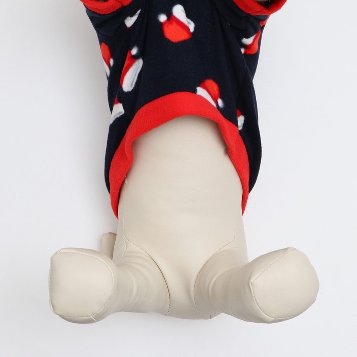 Толстовка Толстовка "Новогодний колпак", размер M, синяя (ДС 32, ОШ 28, ОГ 46 см)