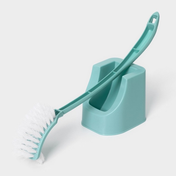 Ёршик для унитаза Доляна, 12×10,5×40,5 см, цвет мятный Ёршик для унитаза Доляна, 12×10,5×40,5 см, цвет мятный