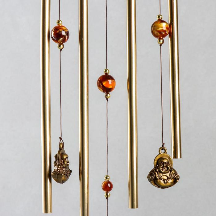 Музыка ветра+ловец снов Музыка ветра+ловец снов "Хотей в круге" 4 трубки 52 см