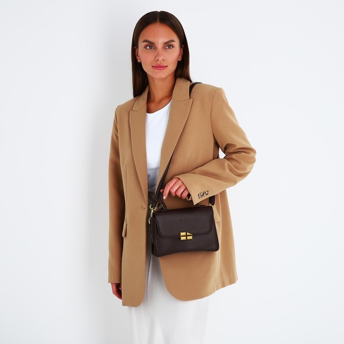 Сумка-мессенджер на магните, цвет коричневый Сумка-мессенджер на магните, цвет коричневый