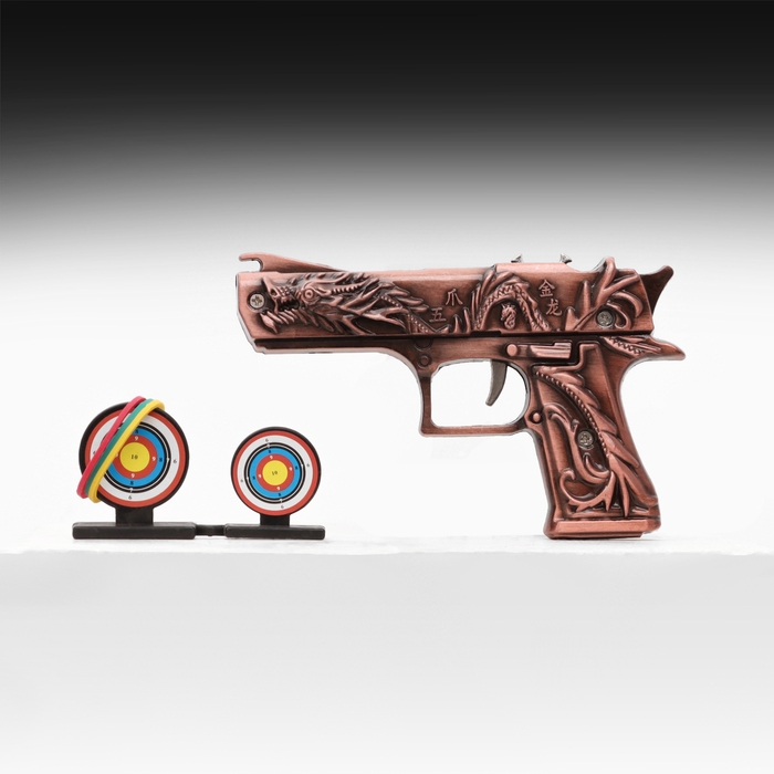 Сувенирное оружие Сувенирное оружие "Пистолет" резинкострел, 15см