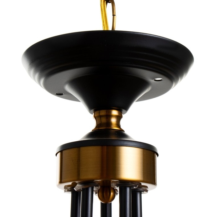 Люстра Люстра "Фломи" 5хЕ14 40Вт черно-золотой 60х73х60 см BayerLux