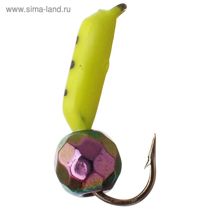 Мормышка  Мормышка "Столбик", вес 0.3 г, d=1.5 мм, с гран. шариком "Хамелеон" (лимонный) 466