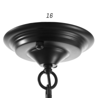 Люстра 2716/6 E27 40Вт черный 80х80х55-85 см BayerLux