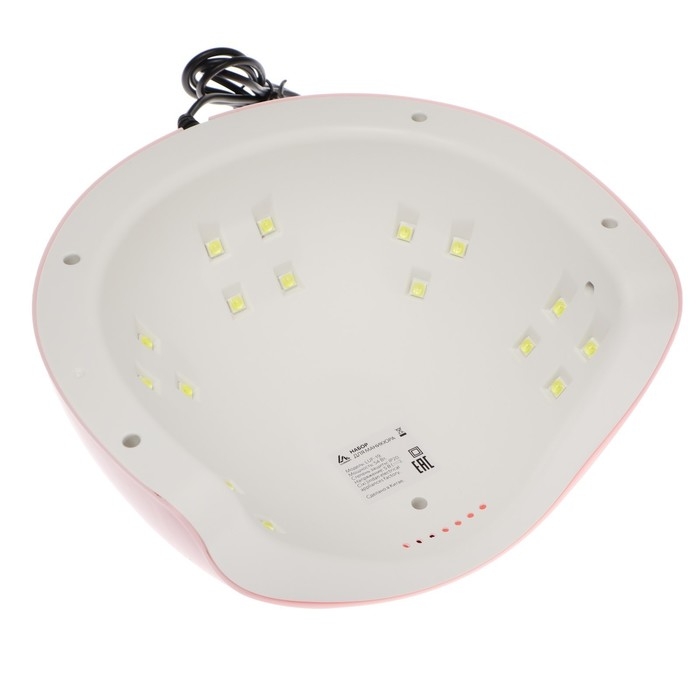 Набор для маникюра Luazon, лампа LUF-19, 54 Вт, 18 диодов, инструменты, лаки Набор для маникюра Luazon, лампа LUF-19, 54 Вт, 18 диодов, инструменты, лаки