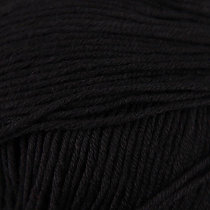 Пряжа "Baby cotton" 50% акрил 50% хлопок 165м/50гр (460 чёрный)