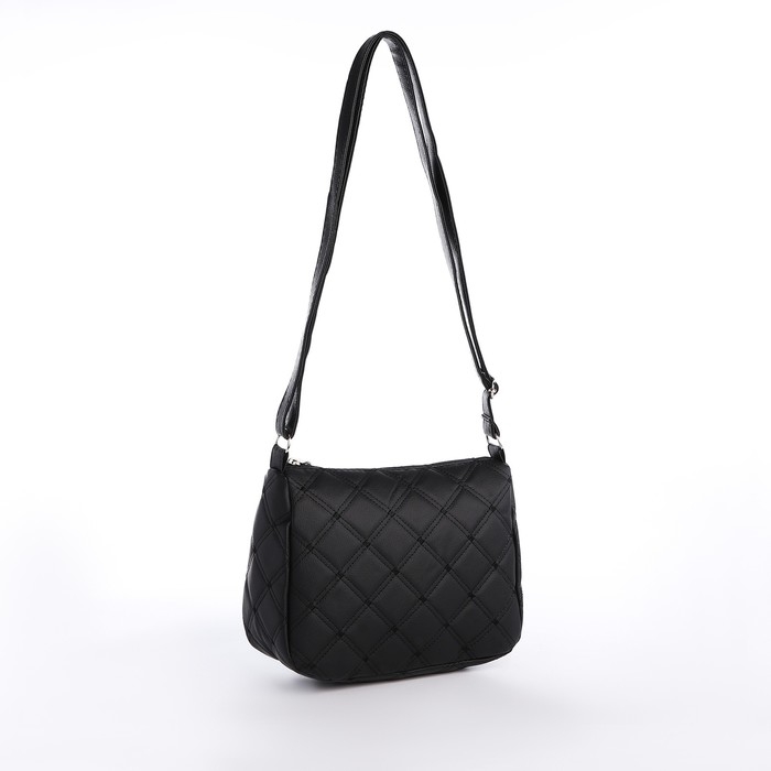 Сумка кросс-боди на молнии, цвет чёрный Сумка кросс-боди на молнии, цвет чёрный