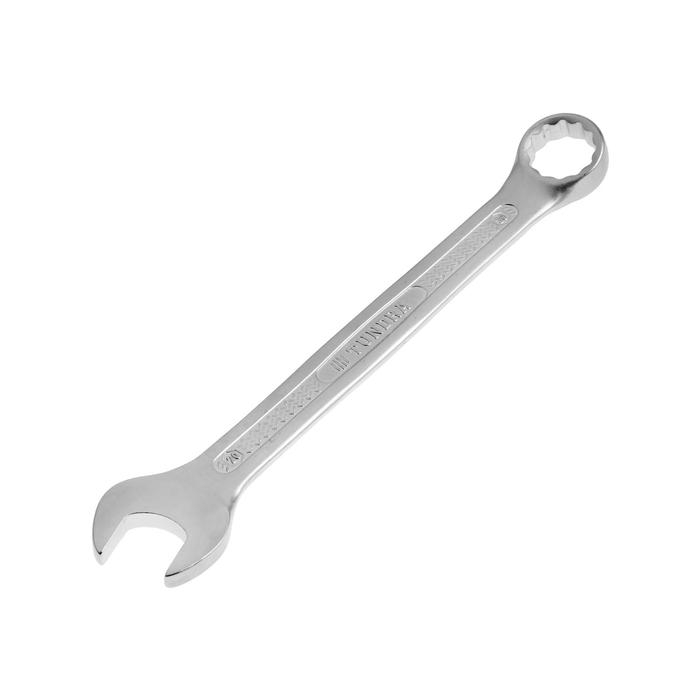 Ключ комбинированный усиленный ТУНДРА, CrV, холодный штамп, матовый, антислип, 20 мм Ключ комбинированный усиленный ТУНДРА, CrV, холодный штамп, матовый, антислип, 20 мм