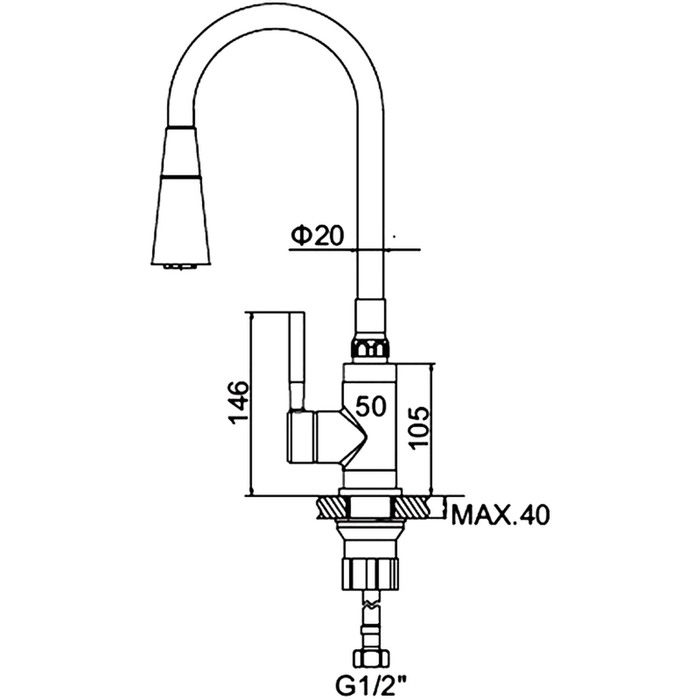 Смеситель для кухни Accoona A9890K-3, однорычажный, гибкий излив, 2 режима, бирюзовый Смеситель для кухни Accoona A9890K-3, однорычажный, гибкий излив, 2 режима, бирюзовый