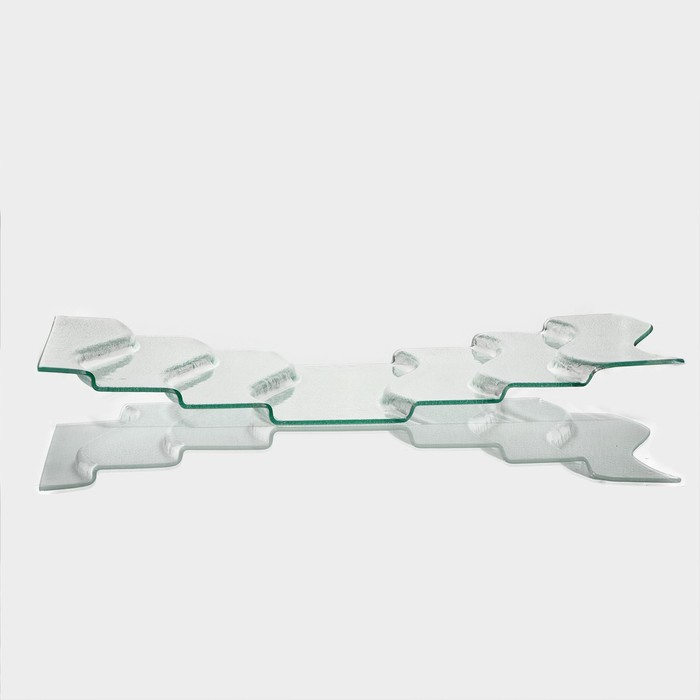 Блюдо стеклянное сервировочное Magistro «Авис», 7 ступеней, 40×76×8 см