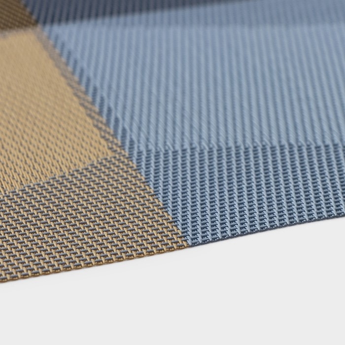 Салфетка сервировочная на стол «Пудра», 45,5×30 см, цвет бежево-синий Салфетка сервировочная на стол «Пудра», 45,5×30 см, цвет бежево-синий