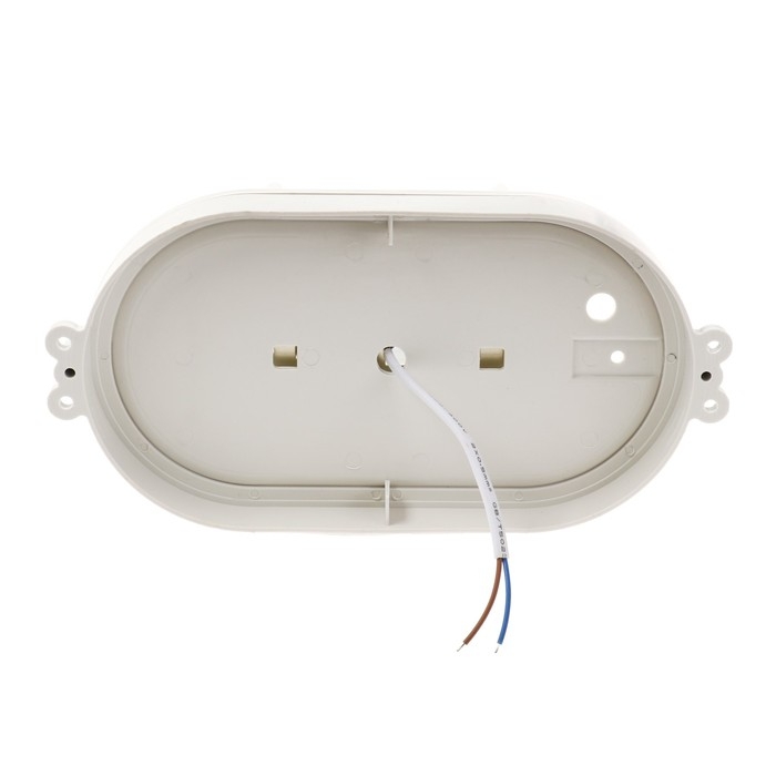 Светильник ЖКХ светодиодный, 6 Вт, IP54, 6500К, 220В, овал, пластик, белый Светильник ЖКХ светодиодный, 6 Вт, IP54, 6500К, 220В, овал, пластик, белый