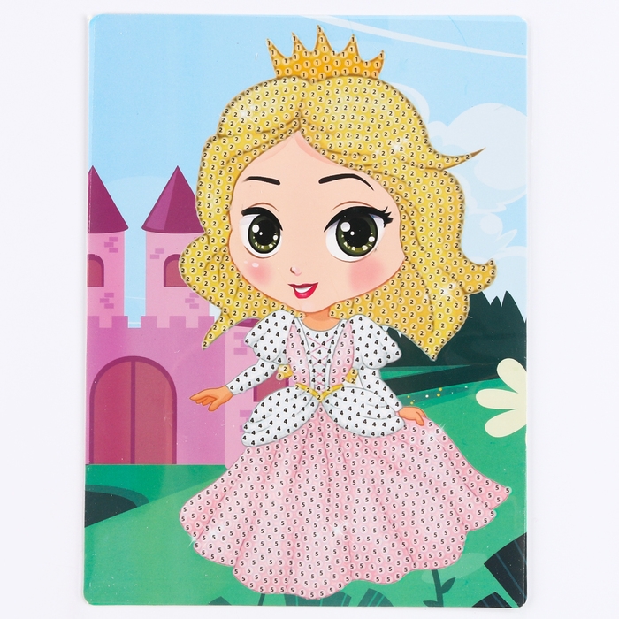 Алмазная вышивка «Мононоке», 13,7 × 18,3 см, картон, с частичным заполнением