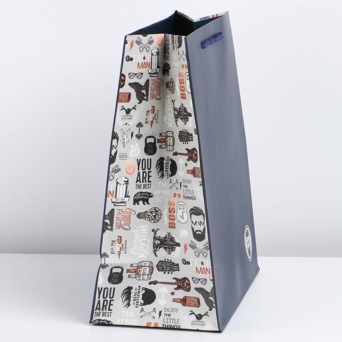 Пакет подарочный ламинированный вертикальный, упаковка, &laquo;Ты лучший&raquo;, ML 23 х 27 х 11,5 см