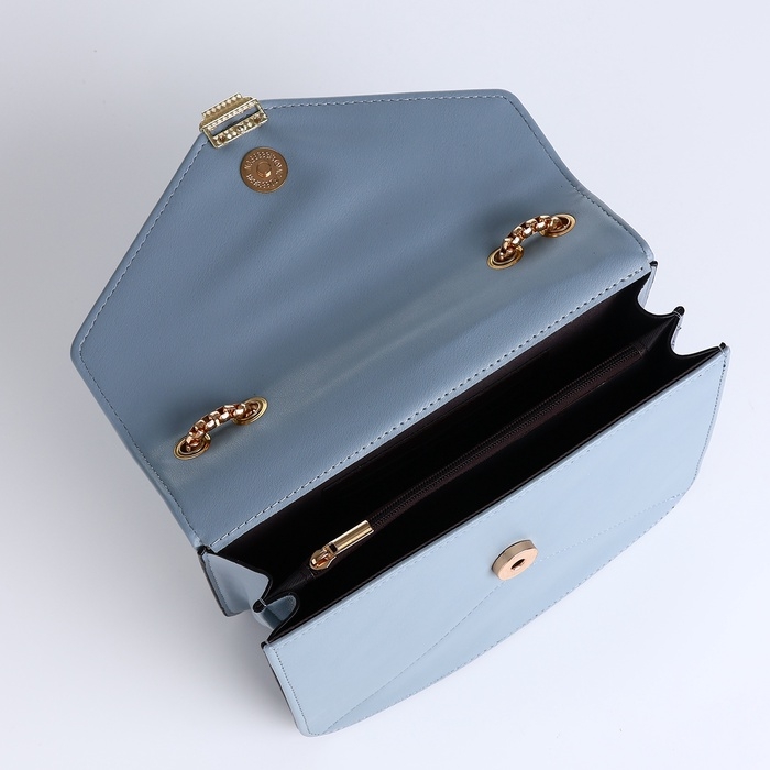 Сумка женская на магните, маленький размер, цвет голубой Сумка женская на магните, маленький размер, цвет голубой