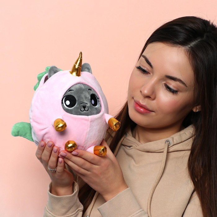 Мягкая игрушка «Котик в костюме единорожки», 20 см Мягкая игрушка «Котик в костюме единорожки», 20 см