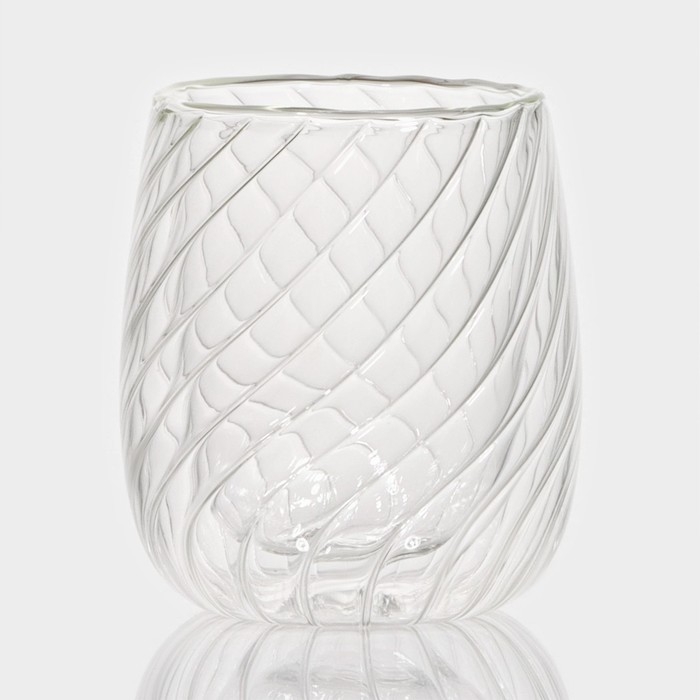 Стакан стеклянный с двойными стенками Magistro «Вихрь», 200 мл Стакан стеклянный с двойными стенками Magistro «Вихрь», 200 мл