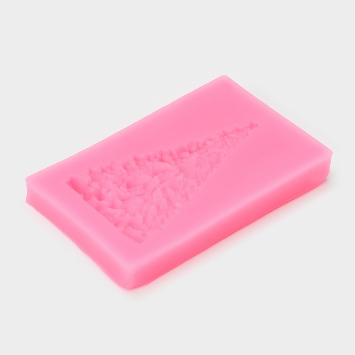 Молд новогодний «Ель нарядная», силикон, 8×5×0,8 см, цвет МИКС Молд новогодний «Ель нарядная», силикон, 8×5×0,8 см, цвет МИКС