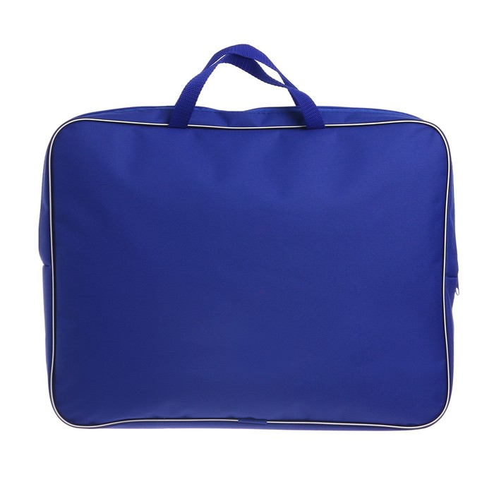 Папка для чертежей и рисунков А3, 470 х 350 х 70 мм, с ручками, текстильная, Calligrata, синяя