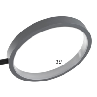 Люстра с ПДУ 2299/11GR LED 216Вт 3000-6000К серый 97х97х18 см BayerLux