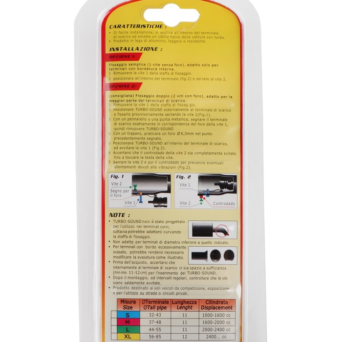 Свисток в глушитель, размер L, под диаметр трубы 44-55 мм, хром Свисток в глушитель, размер L, под диаметр трубы 44-55 мм, хром