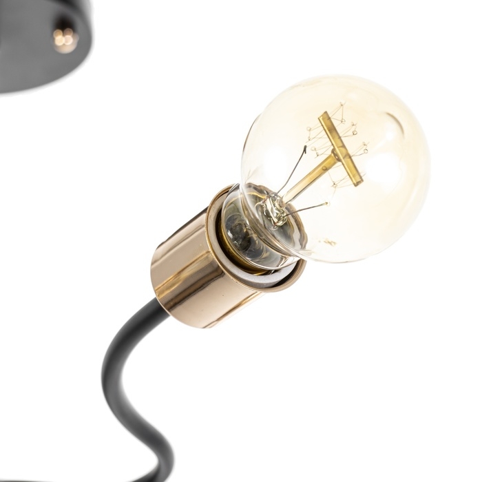 Люстра Люстра "Рипли" 8хЕ27 40Вт черно-золотой 60х60х40 см