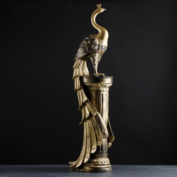 Колонна Колонна "Жар-птица" черное золото, 118х31х22см