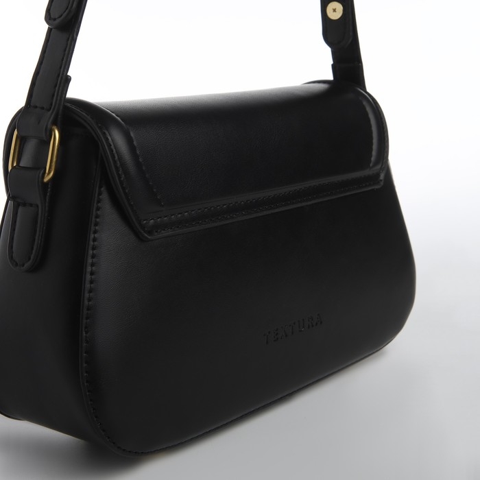 Сумка женская TEXTURA, мессенджер, средний размер, цвет чёрный Сумка женская TEXTURA, мессенджер, средний размер, цвет чёрный