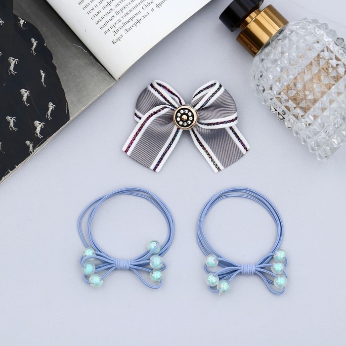 Набор для волос Набор для волос "Эстер" (2 резинки, 1 зажим 4 см) гламур полоски