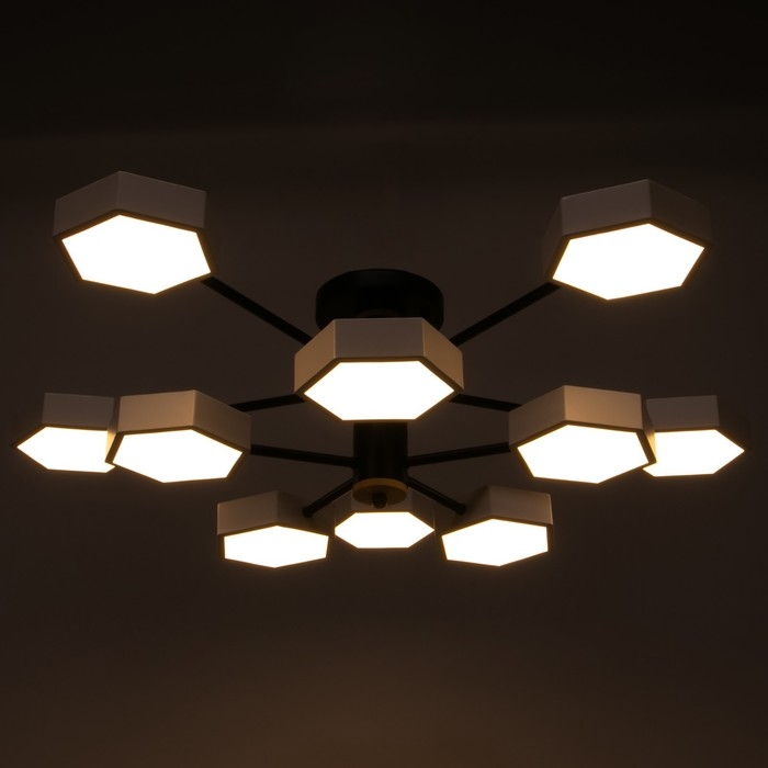 Люстра 1318/10WT LED 240Вт 3000-6000К белый 87х90х25 см BayerLux