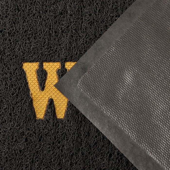 Коврик придверный Доляна Welcome, с окантовкой, 38×58 см, цвет серый Коврик придверный Доляна Welcome, с окантовкой, 38×58 см, цвет серый