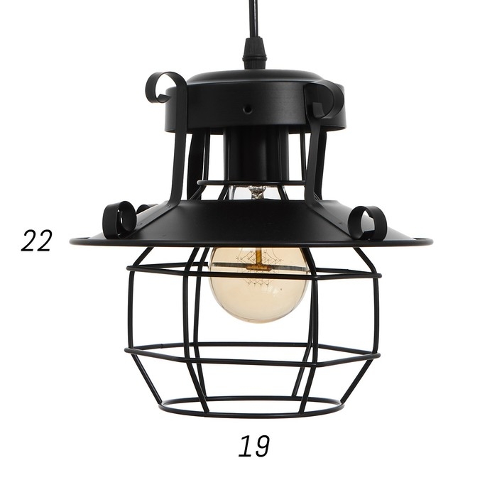 Светильник BayerLux 69950/1 E27 40Вт черный 22х22х22-122 см