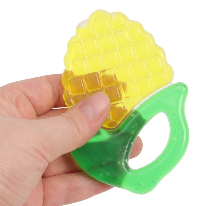 Прорезыватель охлаждающий с водой «Кукуруза», цвет жёлтый, Крошка Я