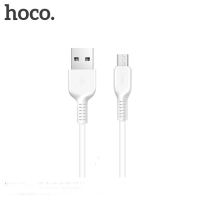 Кабель Hoco X20, microUSB - USB, 2 А, 2 м, PVC оплетка, белый